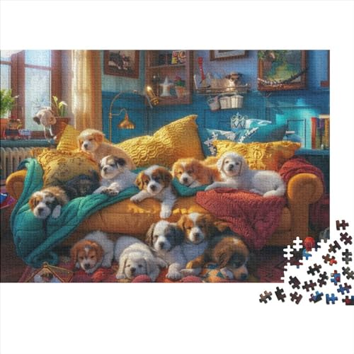 Cute Dog Puzzle 500 Teile Erwachsenenpuzzle Puzzles Für Erwachsene 500 Teile Puzzle Puzzles 500 Teile Kinderpuzzle Geeignet Für Kinder Ab 12 Jahren 500pcs (52x38cm) von KHHKJBVCE