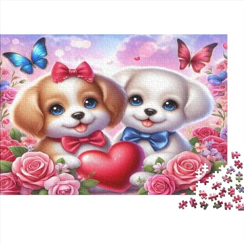 Cute Dog Puzzles Für Erwachsene 500 Teile Puzzle Kunstpuzzle 500 Teile Puzzle Holzpuzzle Schwierig Und Herausfordernd Großes Puzzlespiel Spielzeug Geschenk Geeignet Für Kinder Über 12 Jahre 500pcs ( von KHHKJBVCE