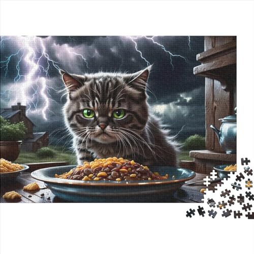 Cute Kitten 3D-Puzzles Für Erwachsene, Kunstpuzzle, 1000 Teile, Puzzle, 1000 Teile, Heimdekoration, Geeignet Für Kinder Ab 12 Jahren 1000pcs (75x50cm) von KHHKJBVCE