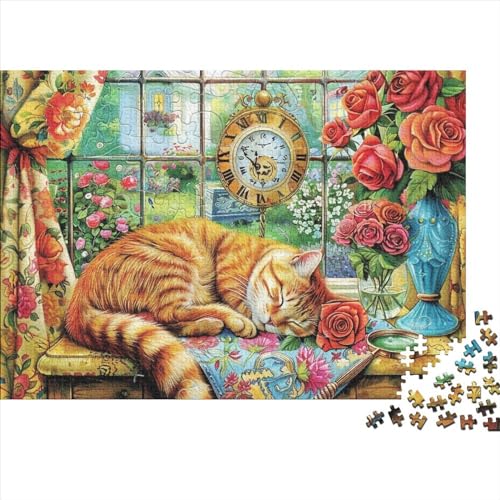 Cute Kitten Puzzle 1000 Teile Erwachsenenpuzzle Kunstpuzzle 1000 Teile Puzzle 1000 Teile Einzigartige Denksportaufgabe Geeignet Für Kinder Ab 12 Jahren 1000pcs (75x50cm) von KHHKJBVCE