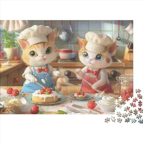 Cute Kitten Puzzle 1000 Teile Puzzle Für Erwachsene Puzzles Für Erwachsene 1000 Teile Puzzle Holzpuzzles Einzigartige Denkaufgabe Geeignet Für Kinder Ab 12 Jahren 1000pcs (75x50cm) von KHHKJBVCE