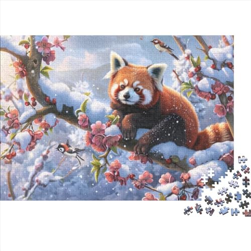 Cute Little Panda 3D-Puzzles Für Erwachsene, Puzzles Für Erwachsene, 500 Teile, Puzzles, 500 Teile, Heimdekoration, Geeignet Für Kinder Ab 12 Jahren 500pcs (52x38cm) von KHHKJBVCE