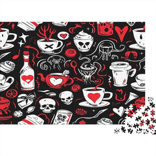 Cute Symbols Coffe Related 300 Teile Puzzles Für Erwachsene Puzzles 300 Teile Impossible Puzzle300 Teile Puzzles Für Erwachsene Spielzeug Und Spiele 300pcs (40x28cm) von KHHKJBVCE