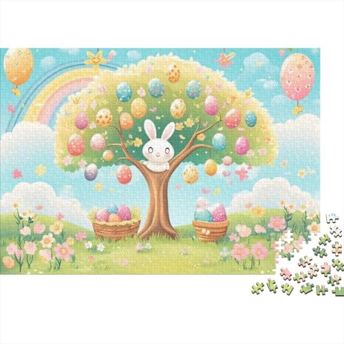 Cute Tree with Easter Eggs Puzzles Für Erwachsene 300 Puzzles 300 Teile Lernspiele Für Erwachsene 300 Puzzles Für Erwachsene Spielzeug Und Spiele 300pcs (40x28cm) von KHHKJBVCE