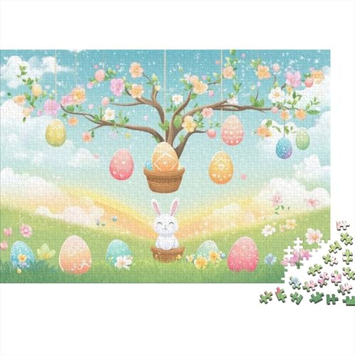 Cute Tree with Easter Eggs Puzzles Für Erwachsene 300 Puzzles 300 Teile Lernspiele Für Erwachsene 300 Puzzles Für Erwachsene Spielzeug Und Spiele 300pcs (40x28cm) von KHHKJBVCE