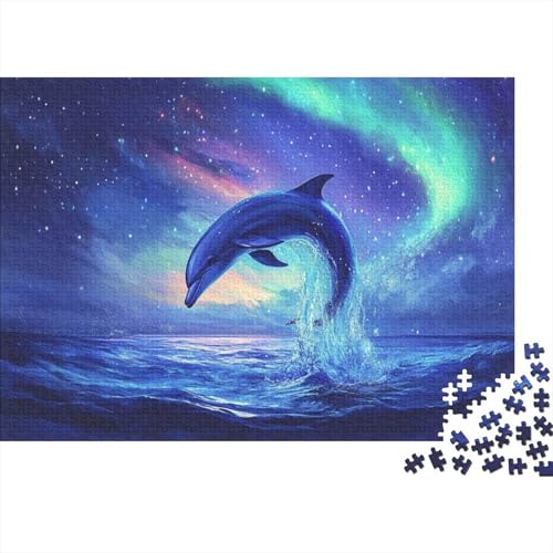 Dolphin 300-teilige Puzzles Für Erwachsene. Puzzles Mit 300 Teilen. Lernspiele Für Erwachsene. 300-teilige Puzzles Für Erwachsene. Spielzeug Und Spiele 300pcs (40x28cm) von KHHKJBVCE