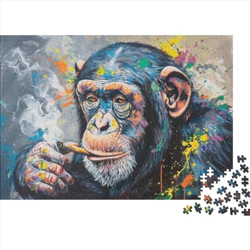 Doodle Art Orangutan (23) Puzzle Für Erwachsene 500 Teile Puzzle 500 Teile Lernspiele Für Erwachsene 500 Teile Puzzles Spielzeug Und Spiele 500pcs (52x38cm) von KHHKJBVCE