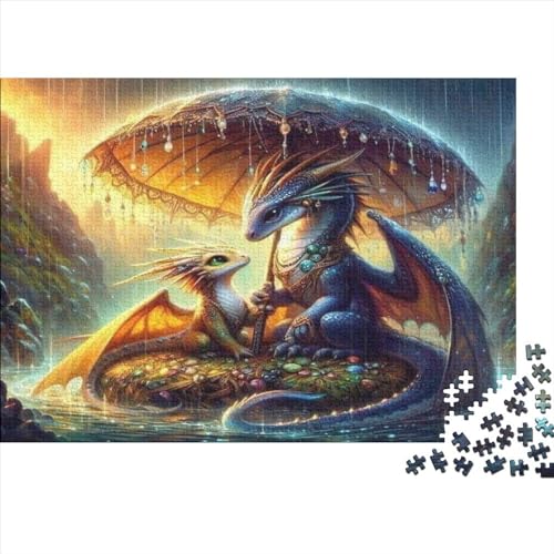 Dragon Puzzle 1000 Teile Puzzle Für Erwachsene Puzzles Für Erwachsene 1000 Teile Puzzle Holzpuzzles Familienstress Abbauen Geeignet Für Kinder Über 12 Jahre 1000pcs (75x50cm) von KHHKJBVCE