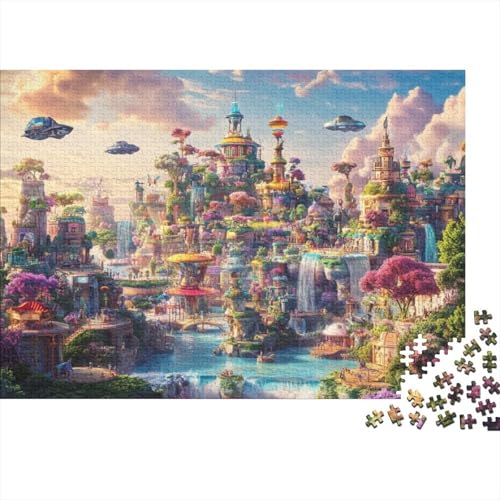 Dreamy Landscape 1000 Teile Puzzles Für Erwachsene Puzzles 1000 Teile Familienpuzzle Spielzeug 1000 Teile Puzzles Für Erwachsene Spielzeug Und Spiele 1000pcs (75x50cm) von KHHKJBVCE