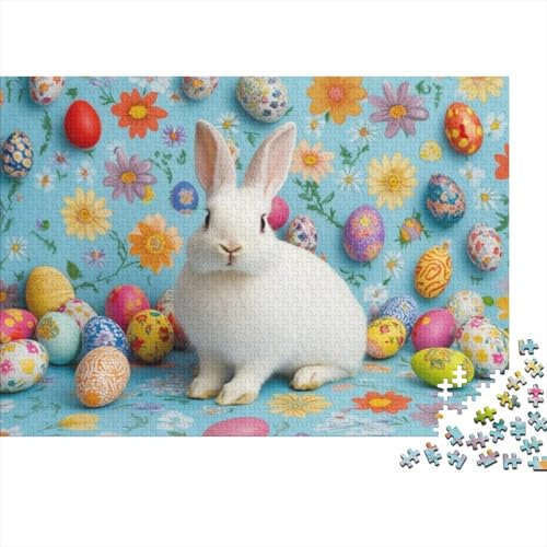 Easter Bunny Puzzles Für Erwachsene, 300 Puzzles, 300 Teile, Herausfordernde Puzzles Für Erwachsene, 300 Puzzles Für Erwachsene, Spielzeug Und Spiele 300pcs (40x28cm) von KHHKJBVCE