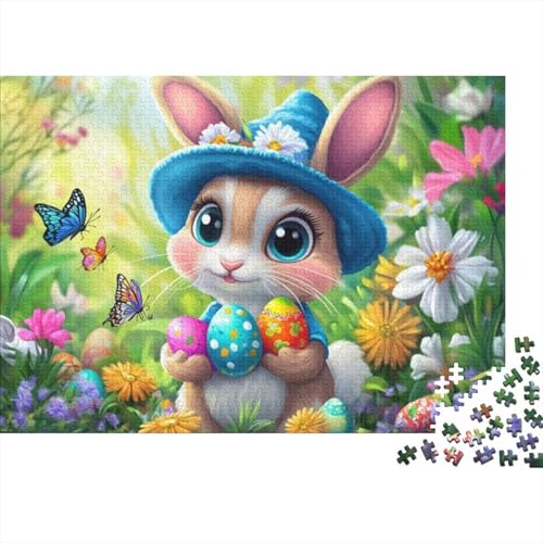 Easter Bunny Puzzles Für Erwachsene, 300 Puzzles, 300 Teile, Herausfordernde Puzzles Für Erwachsene, 300 Teile, Spielzeug Und Spiele 300pcs (40x28cm) von KHHKJBVCE