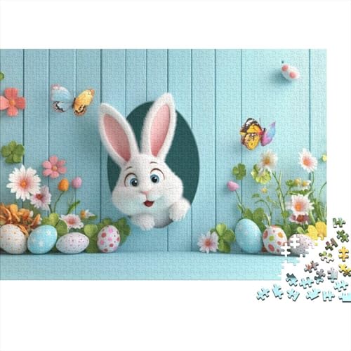 Easter Bunny Puzzles Für Erwachsene, 500 Puzzles, 500 Teile, Herausfordernde Puzzles Für Erwachsene, 500 Puzzles Für Erwachsene, Spielzeug Und Spiele 500pcs (52x38cm) von KHHKJBVCE