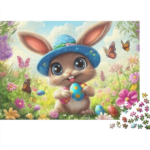 Easter Bunny Puzzles Für Erwachsene 300 300-teilige Puzzles Impossible Puzzle 300-teilige Puzzles Spielzeug Und Spiele 300pcs (40x28cm) von KHHKJBVCE