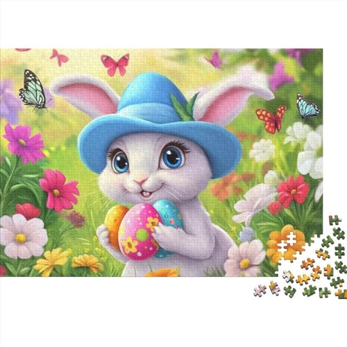 Easter Bunny Puzzles Für Erwachsene 300 300-teilige Puzzles Lernspiele Für Erwachsene 300-teilige Puzzles Für Erwachsene Und Kinder Ab 12 Jahren 300pcs (40x28cm) von KHHKJBVCE