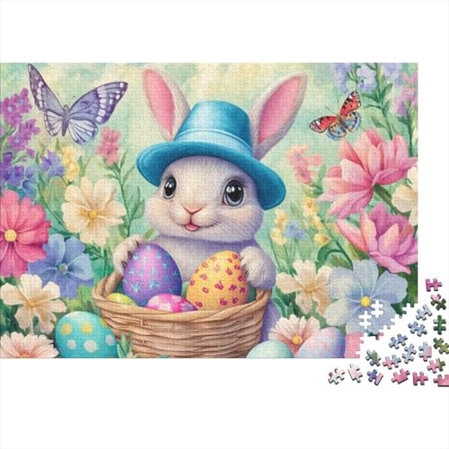 Easter Bunny Puzzles Für Erwachsene 300 Puzzles 300 Teile Lernspiele Für Erwachsene 300 Puzzles Für Erwachsene Spielzeug Und Spiele 300pcs (40x28cm) von KHHKJBVCE