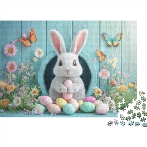 Easter Bunny Puzzles Für Erwachsene 300 Puzzles 300 Teile Lernspiele Für Erwachsene 300 Puzzles Für Erwachsene Spielzeug Und Spiele 300pcs (40x28cm) von KHHKJBVCE