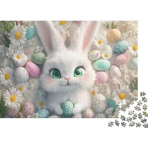 Easter Bunny Puzzles Für Erwachsene 500 500-teilige Puzzles Lernspiele Für Erwachsene 500-teilige Puzzles Für Erwachsene Und Kinder Ab 12 Jahren 500pcs (52x38cm) von KHHKJBVCE