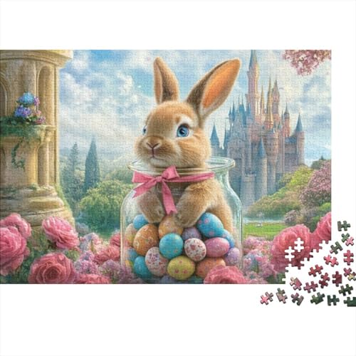 Easter Bunny and Eggs Puzzles Für Erwachsene 1000 1000-teilige Puzzles Heimdekorationspuzzle 1000-teilige Puzzles Für Erwachsene Und Kinder Ab 12 Jahren 1000pcs (75x50cm) von KHHKJBVCE