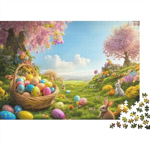 Easter Egg Puzzles Für Erwachsene 1000 Puzzles 1000 Teile Lernspiele Für Erwachsene 1000 Puzzles Für Erwachsene Spielzeug Und Spiele 1000pcs (75x50cm) von KHHKJBVCE