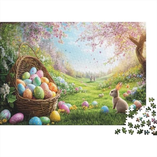 Easter Egg Puzzles Für Erwachsene 300 300-teilige Puzzles Einzigartige Heimdekoration Und Geschenke 300-teilige Puzzles Für Erwachsene Und Kinder Ab 12 Jahren 300pcs (40x28cm) von KHHKJBVCE