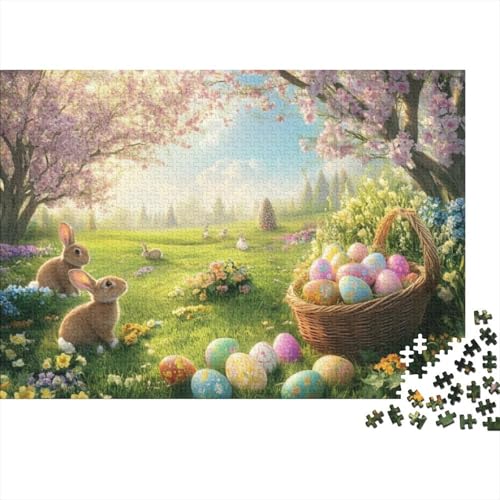 Easter Egg Puzzles Für Erwachsene 300 300-teilige Puzzles Heimdekorationspuzzle 300-teilige Puzzles Spielzeug Und Spiele 300pcs (40x28cm) von KHHKJBVCE