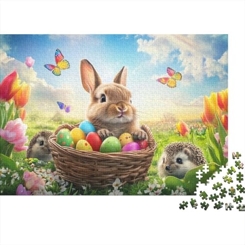 Easter Egg Puzzles Für Erwachsene 300 300-teilige Puzzles Lernspiele Für Erwachsene 300-teilige Puzzles Für Erwachsene Und Kinder Ab 12 Jahren 300pcs (40x28cm) von KHHKJBVCE