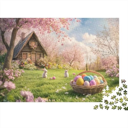 Easter Egg Puzzles Für Erwachsene 300 300-teilige Puzzles Stressabbauende Puzzles 300-teilige Puzzles Für Erwachsene Und Kinder Ab 12 Jahren 300pcs (40x28cm) von KHHKJBVCE