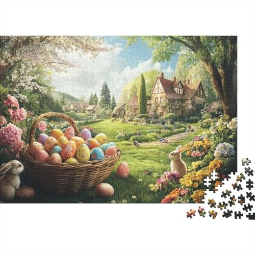 Easter Egg Puzzles Für Erwachsene 300 Puzzles 300 Teile Lernspiele Für Erwachsene 300 Puzzles Für Erwachsene Und Kinder Ab 12 Jahren 300pcs (40x28cm) von KHHKJBVCE