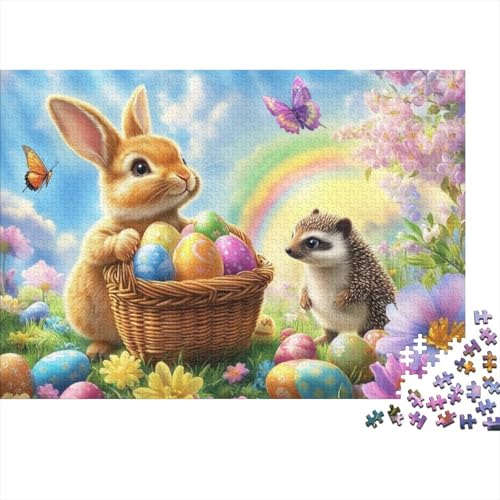 Easter Egg Puzzles Für Erwachsene 300 Puzzles Mit 300 Teilen Lernspiele Für Erwachsene 300 Puzzles Für Erwachsene Spielzeug Und Spiele 300pcs (40x28cm) von KHHKJBVCE