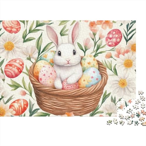 Easter Eggs and Rabbit Puzzles Für Erwachsene 1000 Puzzles 1000 Teile Lernspiele Für Erwachsene 1000 Puzzles Für Erwachsene Und Kinder Ab 12 Jahren 1000pcs (75x50cm) von KHHKJBVCE