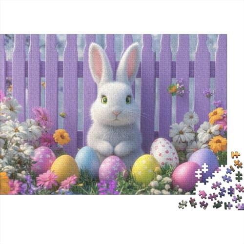 Easter Eggs and Rabbit Puzzles Für Erwachsene 1000 Puzzles 1000 Teile Lernspiele Für Erwachsene 1000 Teile Puzzles Spielzeug Und Spiele 1000pcs (75x50cm) von KHHKJBVCE