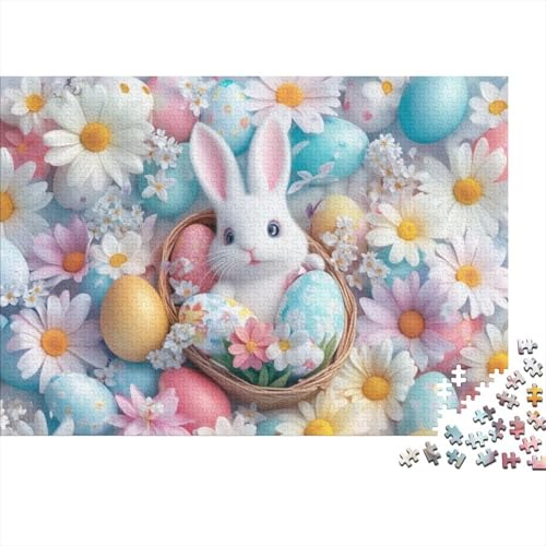 Easter Eggs and Rabbit Puzzles Für Erwachsene 300 Puzzles 300 Teile Lernspiele Für Erwachsene 300 Puzzles Für Erwachsene Und Kinder Ab 12 Jahren 300pcs (40x28cm) von KHHKJBVCE