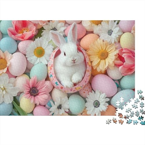 Easter Eggs and Rabbit Puzzles Für Erwachsene 300 Puzzles Mit 300 Teilen Familienpuzzlespielzeug 300 Puzzles Für Erwachsene Für Erwachsene Und Kinder Ab 12 Jahren 300pcs (40x28cm) von KHHKJBVCE