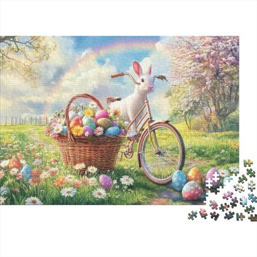 Easter Lamb Puzzles Für Erwachsene 300 Puzzles Mit 300 Teilen Lernspiele Für Erwachsene 300 Puzzles Für Erwachsene Spielzeug Und Spiele 300pcs (40x28cm) von KHHKJBVCE