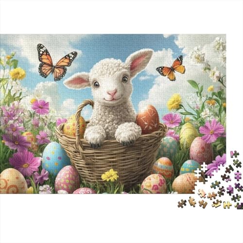 Easter Sheep Puzzles Für Erwachsene 300 Puzzles Mit 300 Teilen Heimdekorationspuzzle 300 Puzzles Für Erwachsene Für Erwachsene Und Kinder Ab 12 Jahren 300pcs (40x28cm) von KHHKJBVCE