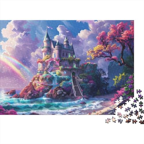 Fairy Castle Puzzle Mit 300 Teilen Für Erwachsene. Puzzle Mit 300 Teilen. Anspruchsvolle Puzzles Für Erwachsene. Puzzle Mit 300 Teilen Für Erwachsene Und Kinder Ab 12 Jahren 300pcs (40x28cm) von KHHKJBVCE