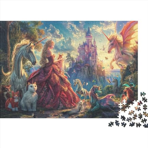 Fairy Princess Puzzle 500 Teile Erwachsenenpuzzle Kunstpuzzle 500 Teile Puzzles Holzpuzzles Familienstress Abbauen Geeignet Für Kinder Über 12 Jahre 500pcs (52x38cm) von KHHKJBVCE