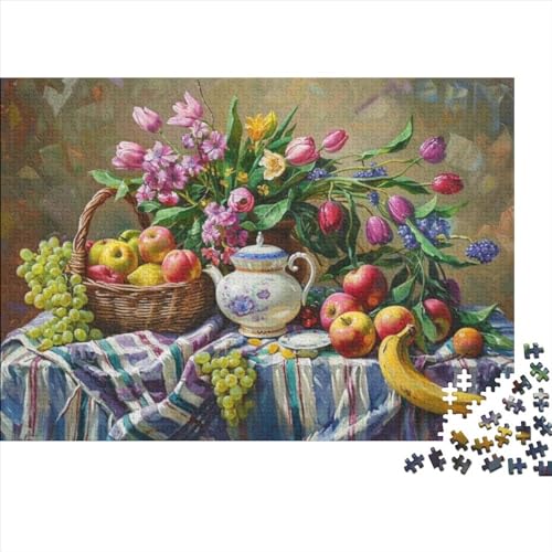 Fruit Puzzles Für Erwachsene 300 Teile Puzzle Kunstpuzzle 300 Teile Puzzle Holzpuzzles Familienstress Abbauen Geeignet Für Kinder Über 12 Jahre 300pcs (40x28cm) von KHHKJBVCE