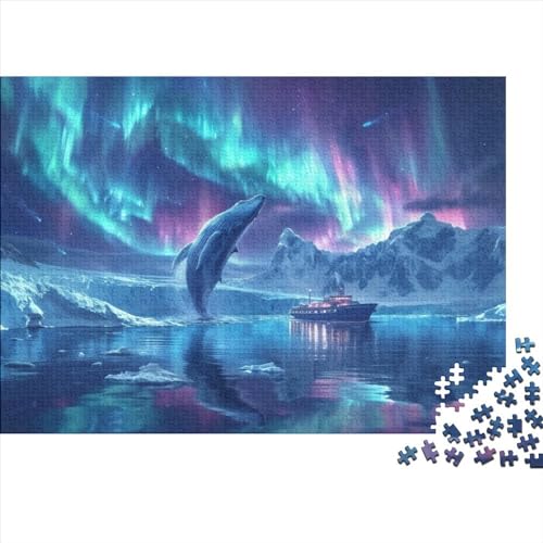 Galaxy Whale 500-teilige Puzzles Für Erwachsene Puzzles 500 Teile Einzigartige Heimdekoration Und Geschenke 500 Puzzles Für Erwachsene Für Erwachsene Und Kinder Ab 12 Jahren 500pcs (52x38cm) von KHHKJBVCE