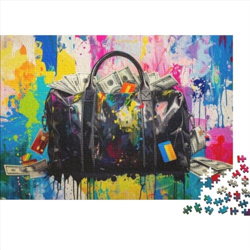 Graffiti Bags (4) Puzzle Für Erwachsene 300 Teile Puzzle 300 Teile Lernspiele Für Erwachsene 300 Puzzles Für Erwachsene Spielzeug Und Spiele 300pcs (40x28cm) von KHHKJBVCE