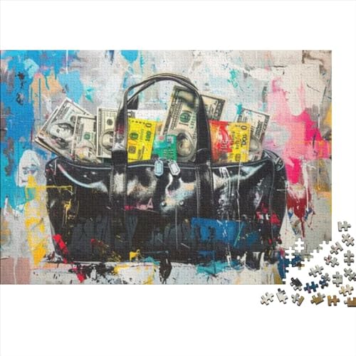 Graffiti Bags Puzzles Für Erwachsene, 1000 Teile, 1000-teilige Puzzles, Impossible Puzzle, 1000 Puzzles Für Erwachsene, Für Erwachsene Und Kinder Ab 12 Jahren 1000pcs (75x50cm) von KHHKJBVCE