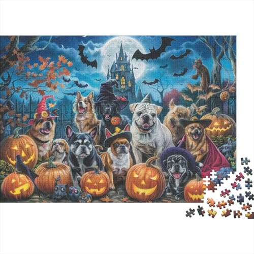 Halloween Dog (6) 1000-teilige Puzzles Für Erwachsene 1000-teilige Puzzles Lernspiele Für Erwachsene 1000 Puzzles Für Erwachsene Für Erwachsene Und Kinder Ab 12 Jahren 1000pcs (75x50cm) von KHHKJBVCE