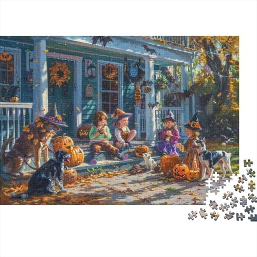 Happy Halloween (27) Puzzle 1000 Teile Puzzle Für Erwachsene 1000 Teile Puzzle Heimdekorationspuzzle 1000 Puzzles Für Erwachsene Für Erwachsene Und Kinder Ab 12 Jahren 1000pcs (75x50cm) von KHHKJBVCE