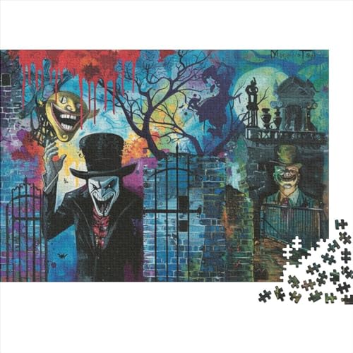 Horror Theme (3) Puzzle Für Erwachsene 500 Teile Puzzle 500 Teile Lernspiele Für Erwachsene 500 Teile Puzzles Spielzeug Und Spiele 500pcs (52x38cm) von KHHKJBVCE