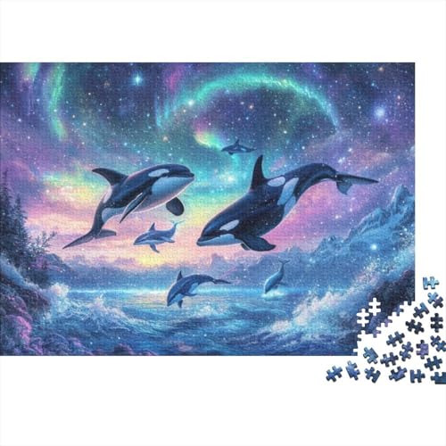 Killer Whale 300-teilige Puzzles Für Erwachsene, 300-teilige Puzzles Zum Stressabbau, 300 Puzzles Für Erwachsene, Für Erwachsene Und Kinder Ab 12 Jahren 300pcs (40x28cm) von KHHKJBVCE