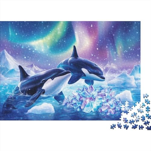 Killer Whale 300-teiliges Puzzle Für Erwachsene, 300-teiliges Puzzle Für Heimdekoration, 300-teiliges Puzzle, Spielzeug Und Spiele 300pcs (40x28cm) von KHHKJBVCE