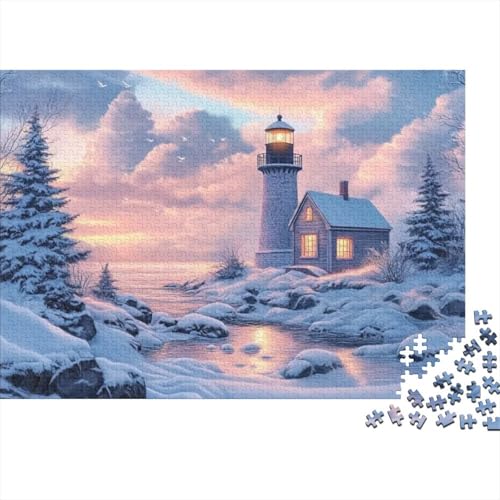 Lighthouse 300-teilige Puzzles Für Erwachsene, 300-teilige Puzzles, Einzigartige Heimdekoration Und Geschenke, 300-teilige Puzzles, Spielzeug Und Spiele 300pcs (40x28cm) von KHHKJBVCE