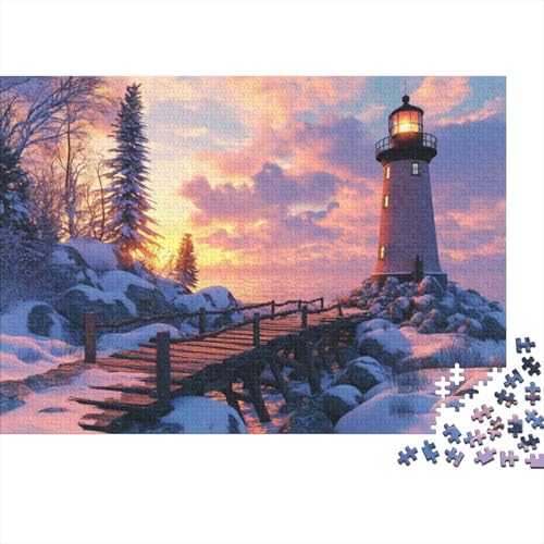 Lighthouse 300-teilige Puzzles Für Erwachsene Puzzles 300 Teile Heimdekorationspuzzle300 Puzzles Für Erwachsene Spielzeug Und Spiele 300pcs (40x28cm) von KHHKJBVCE