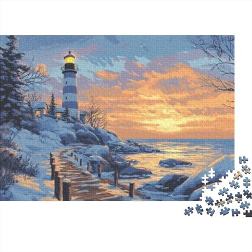 Lighthouse 300-teiliges Puzzle Für Erwachsene, 300-teiliges Puzzle Für Heimdekoration, 300-teiliges Puzzle, Spielzeug Und Spiele 300pcs (40x28cm) von KHHKJBVCE