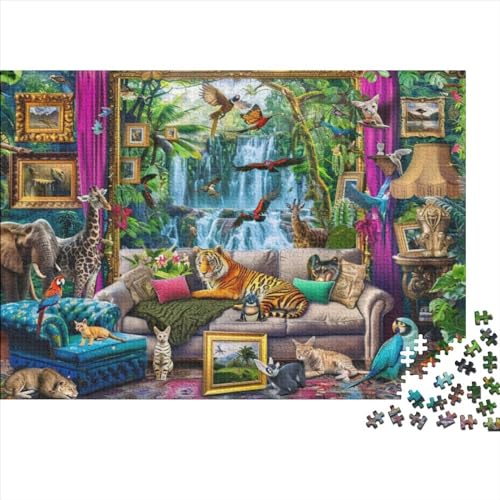 Living Room Zoo Puzzles Für Erwachsene 1000 Teile Puzzles Für Erwachsene 1000 Teile Puzzle Puzzles 1000 Teile Familienstress Abbauen Geeignet Für Kinder Ab 12 Jahren 1000pcs (75x50cm) von KHHKJBVCE